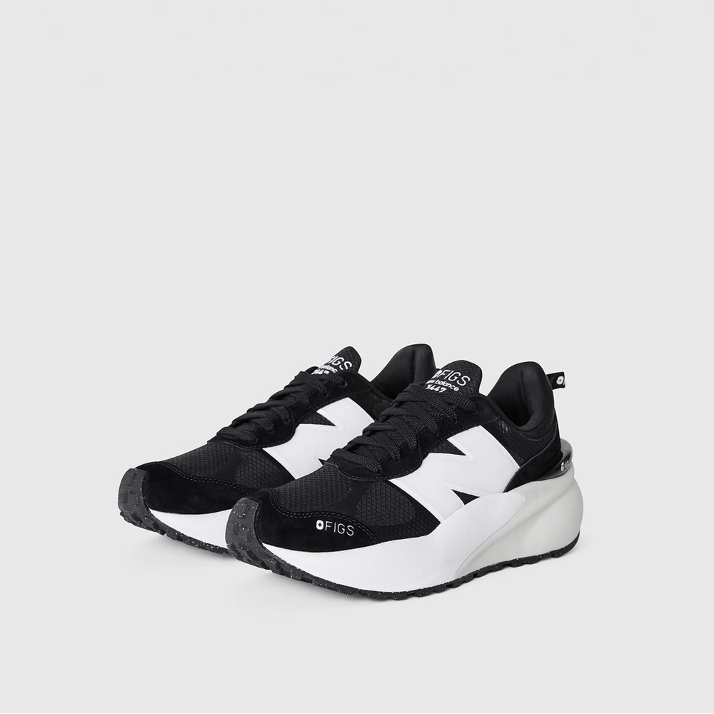 Figs Black and White Sneakers